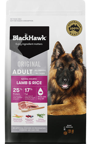 Black Hawk Dog Lamb and Rice 20kg